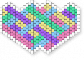 Pastel Stripe Mask - weave,stripes,purple,light blue,pink,mask,kawaii,pastel