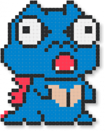Derpy Totodile - blue,pokemon,pokemon starter,starter,totodile