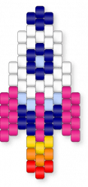 Pink rocket - pink, purple, rocket
