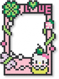 kitty frame - pink