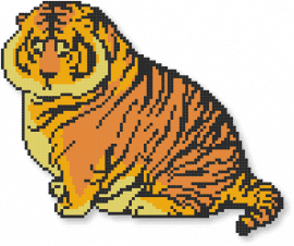 chubby tiger - orange