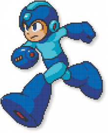Mega Man (9) - blue, capcom, character, gaming, light blue, mega man, rockman, video games