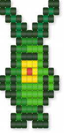 ★Plankton Charm - Spongbob★ - character, charm, green, plankton, red, small, spongebob, yellow