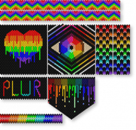 rainbow bag - backpack, bag, black, colorful, eyes, gay, green, orange, purple, rainbow