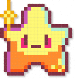 Star cutie - brown,orange,yellow,star,cute,space,kawaii,colorful