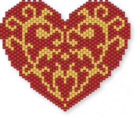 golden heart - gold, heart, holiday, love, pride, red, valentine, yellow