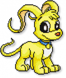 Baby Gelert - yellow,neopets,baby,gelert