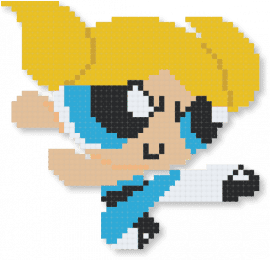 Bubbles - anime, beige, bubbles, cartoon, power puff girls, tv show, yellow