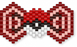 🔴 Pokeball Bow 🔴 - bow, cotdbows, pokeball, pokmon, red, white