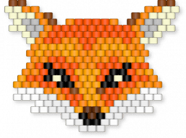 Fox head 1 - orange