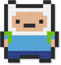 Finn the human - adventure time, beige, boy, cartoon, finn the human, human, light blue, tv show