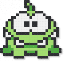 Om Nom - white,green