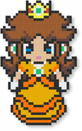 Daisy Princess - beige, brown, daisy, gaming, mario, nintendo, orange, princess, tan, video game