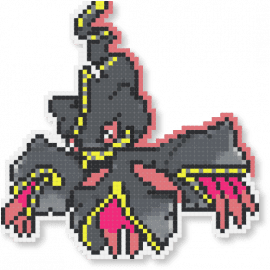 Mega Banette - gray,red,pokemon,banette,mega banette,mega evolution,game