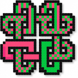 heart - red,green