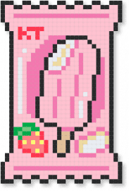 Strawberry Popsicle - pink,sweet,kawaii,cute,strawberry