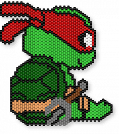 Raphael TMNT - rafael,teenage mutant ninja turtles,red,green