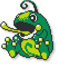 February 18, 2025 Pattern of the Day: Politoed - PKMN Crystal by gunkworx