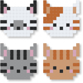 Kitty keychains - kitty,cat,head,charms,cute,animal,gray,beige