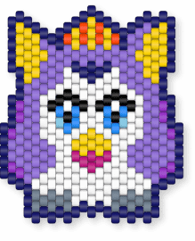furby - purple,yellow