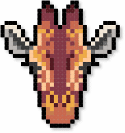 giraffe face - animal, brown, giraffe, red