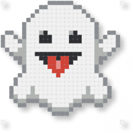 December 28, 2024 Pattern of the Day: Ghost emoji by svedek