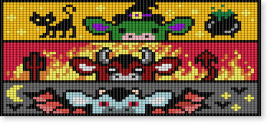 cow - gray, red, yellow
