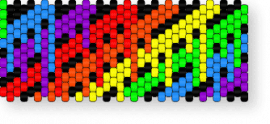 November 25, 2024 Pattern of the Day: Rainbow drip wow by badcatmishap