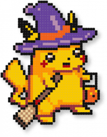 February 12, 2025 Pattern of the Day: Pikachu Witch by semeuse31