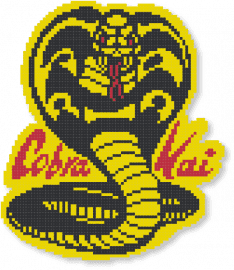 March 05, 2025 Pattern of the Day: Cobra Kai by 8kidpixels