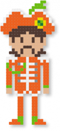 George Harrison Sgt. Pepper's Outfit - george harrison,beatles,band,music,orange,beige,brown