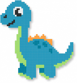 Dinosaur - light blue