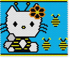 November 07, 2024 Pattern of the Day: Bumble Bee Hello Kitty by shortzume