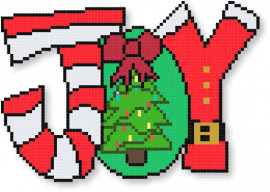 Joy sign - green, red