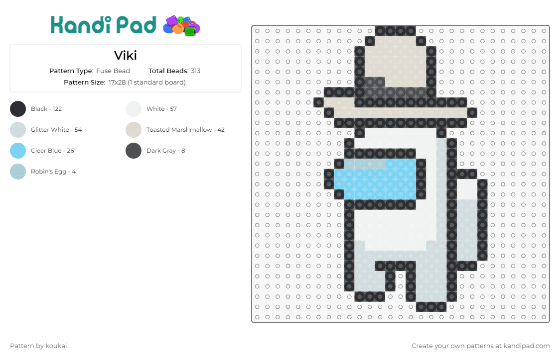 Viki - Fuse Bead Pattern by koukai on Kandi Pad - among us,video games