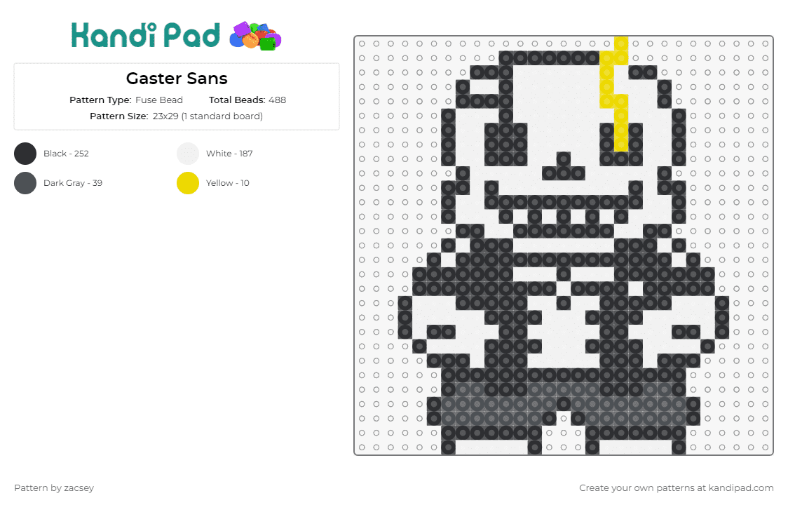 UNDERTALE Characters Made of Iron Beads Sans Papyrus Frisk 