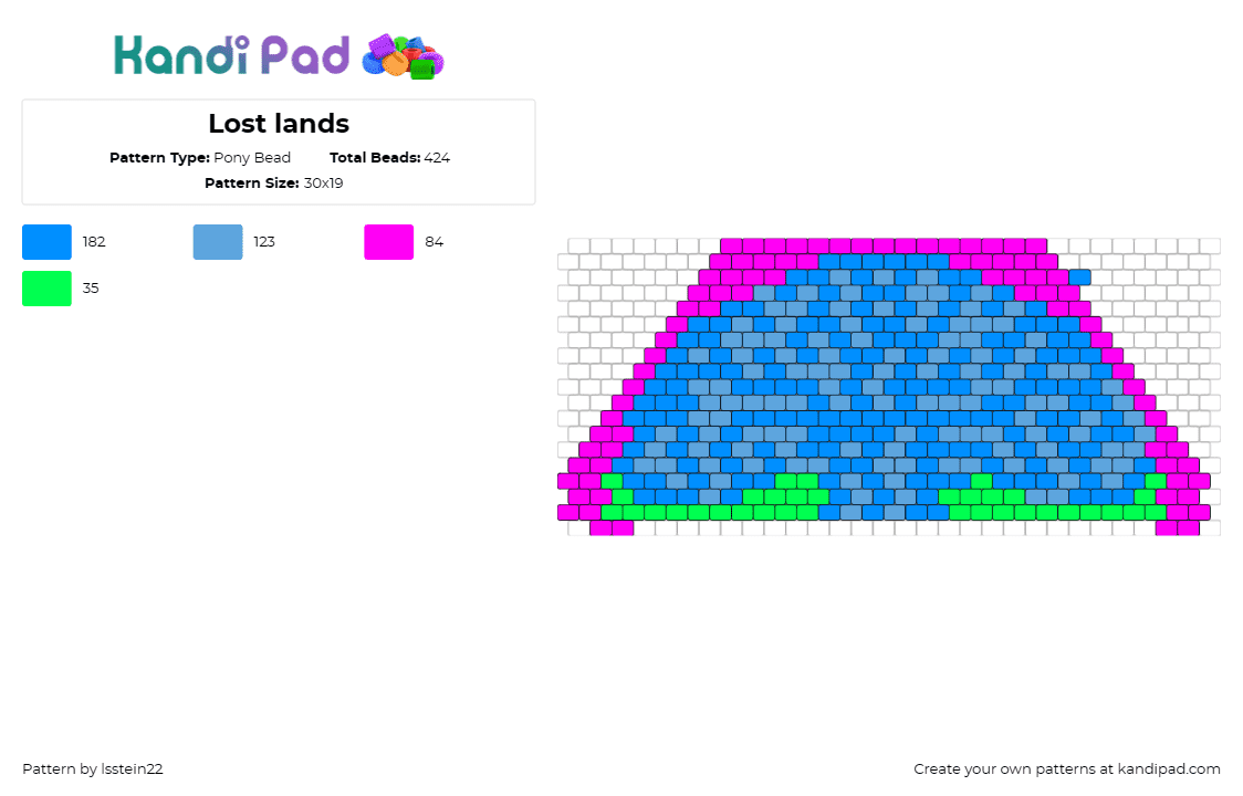 Lost lands - Pony Bead Pattern by lsstein22 on Kandi Pad - lost lands,festival,music,edm,dj,celebration,electronic,beat,atmosphere,vibrant,