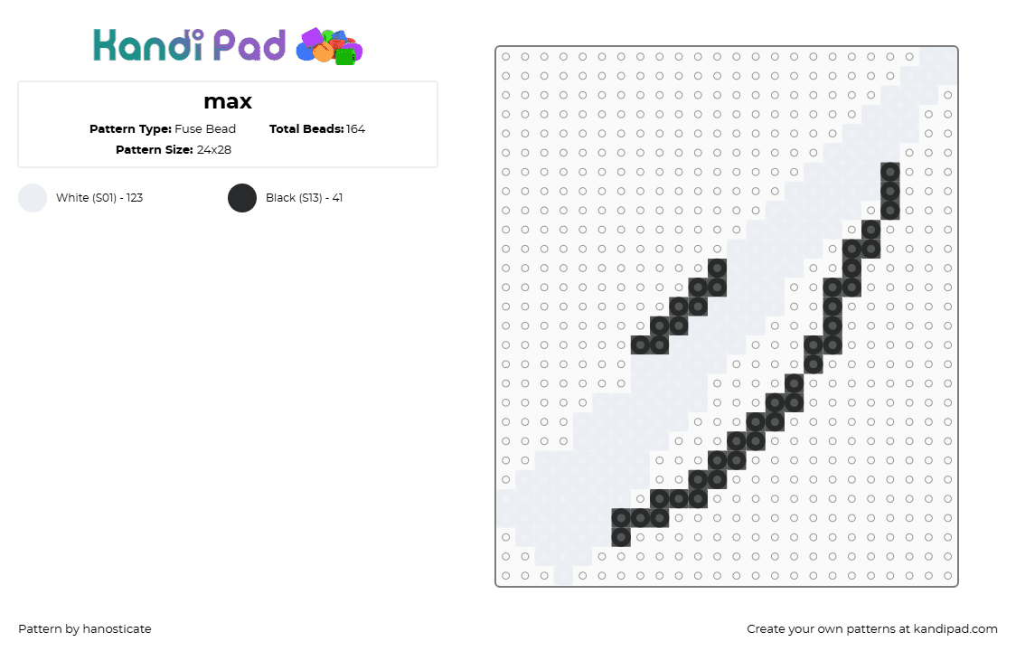 Max Fuse Bead Pattern - Kandi Pad | Kandi Patterns, Fuse Bead Patterns ...