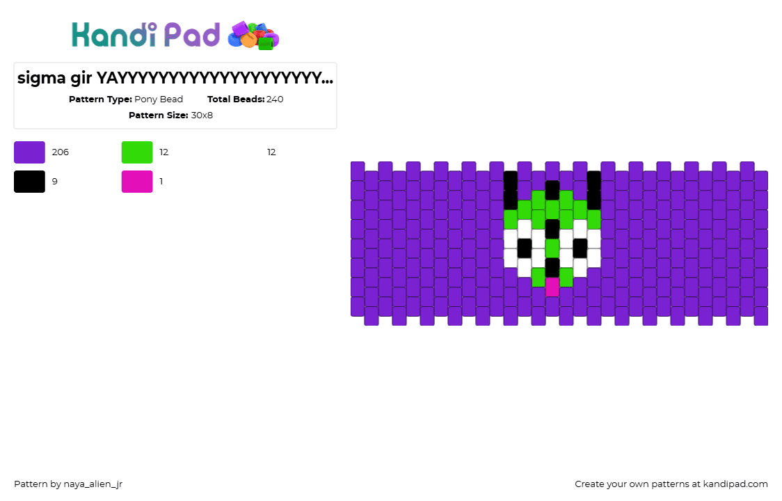 sigma gir YAYYYYYYYYYYYYYYYYYYYYYYYYYYYYYYYYYYYYYYYYYYYYYYYYYYYYYYYYYYYYYYYYY - Pony Bead Pattern by deleted_user_519863 on Kandi Pad - gir,invader zim,head,cartoon,tv show,cuff,green,purple