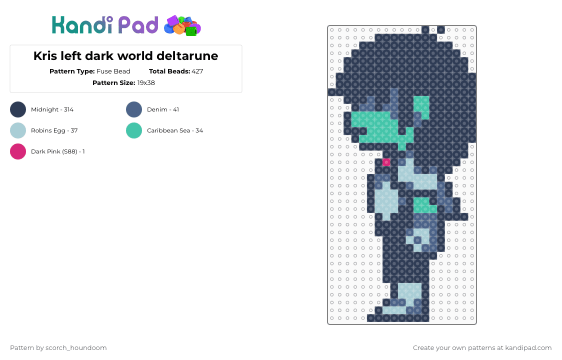 Kris left dark world deltarune - Fuse Bead Pattern by scorch_houndoom on Kandi Pad - purple,kris,deltarune