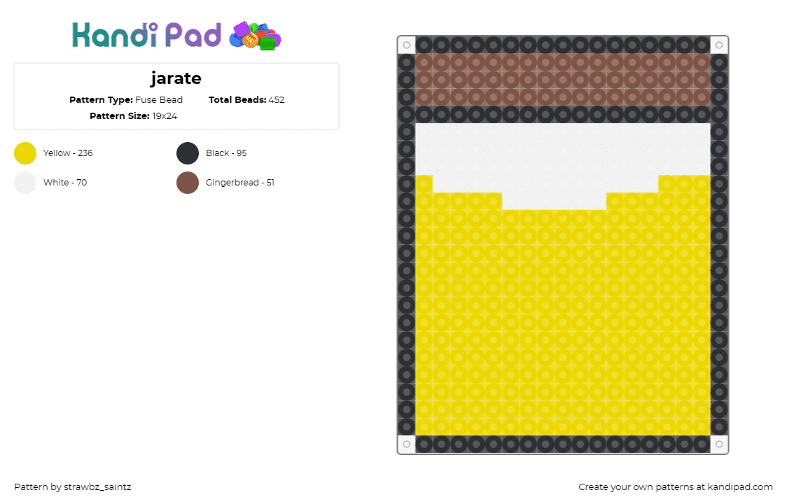 jarate - Fuse Bead Pattern by strawbz_saintz on Kandi Pad - team fortress 2,karate,video games