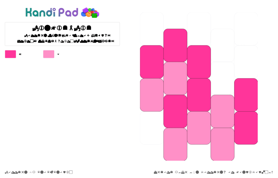Pinkie-Pie - Pony Bead Pattern by fnaf_fnadic on Kandi Pad - kandi, mlp, pink, pinkiepie, simple