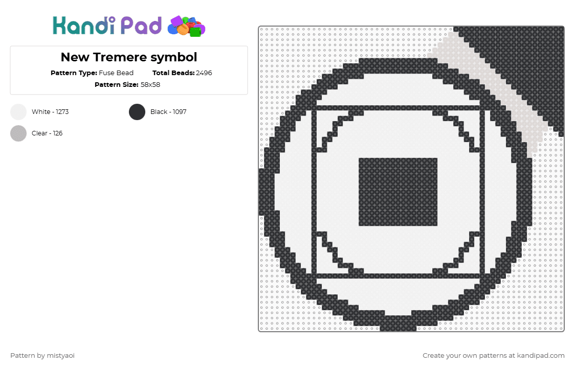 New Tremere symbol - Fuse Bead Pattern by mistyaoi on Kandi Pad - white,vampire
