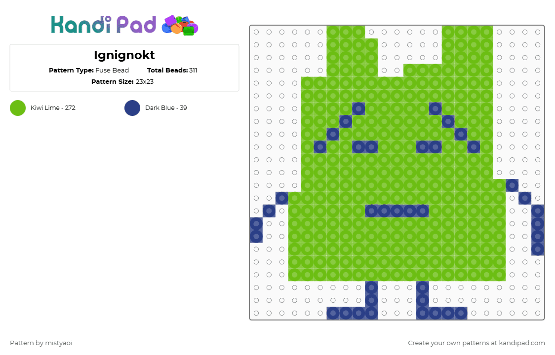 Ignignok Ignignokt Fuse Bead Pattern - Kandi Pad | Kandi Patterns, Fuse Bead ...