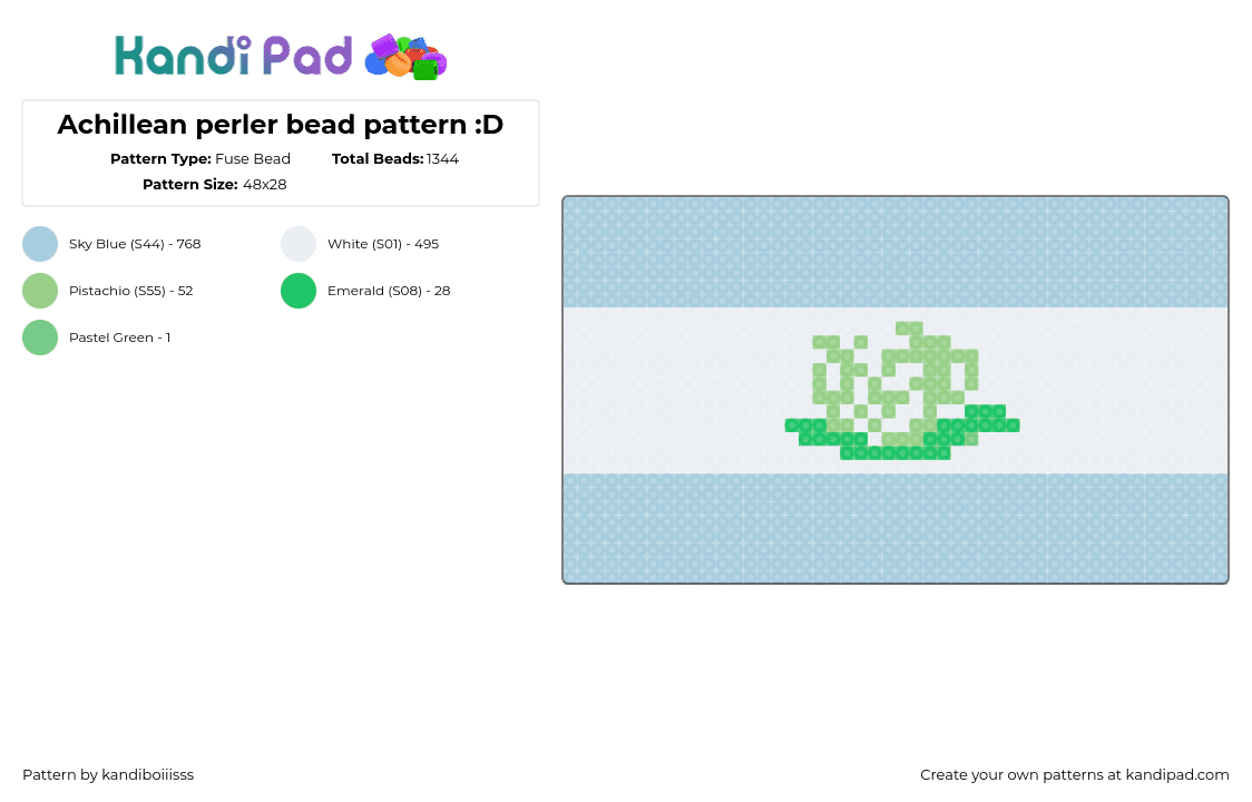Achillean perler bead pattern :D - Fuse Bead Pattern by kandiboiiisss on Kandi Pad - 