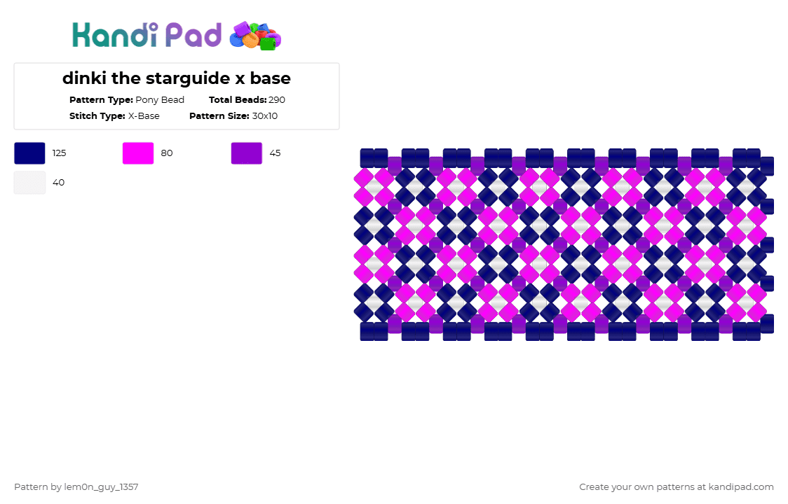 dinki the starguide x base - Pony Bead Pattern by lem0n_guy_1357 on Kandi Pad - dinki,starguide,cartoon,music,scifi,purple,pink,x base,metaroom,space,star