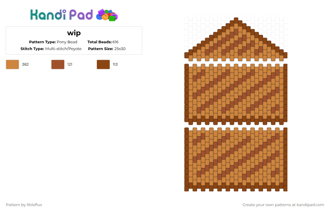 Bread Wallet - Pony Bead Pattern by d1n0_ax3l on Kandi Pad - red,orange,food,bread,brown,cute