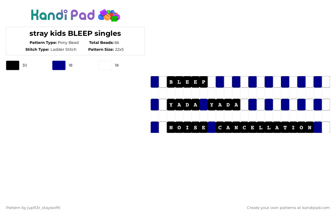 stray kids BLEEP singles - Pony Bead Pattern by jup1t3r_stayswiftt on Kandi Pad - purple,white