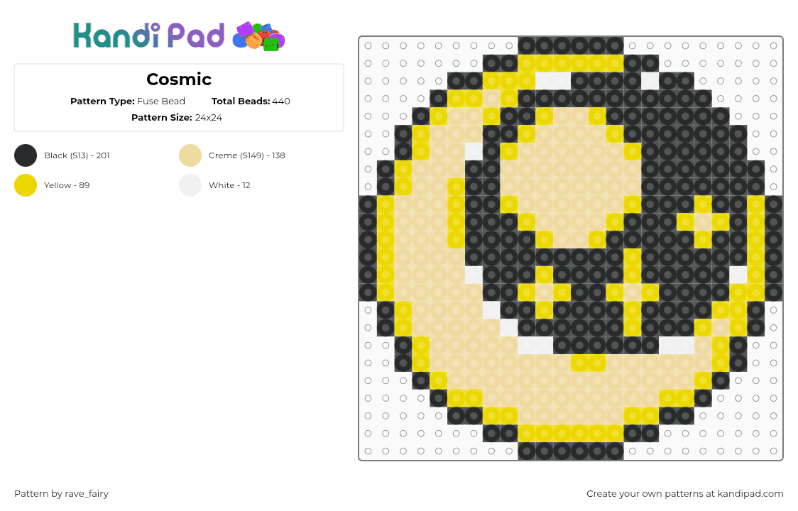 Cosmic Fuse Bead Pattern - Kandi Pad | Kandi Patterns, Fuse Bead ...