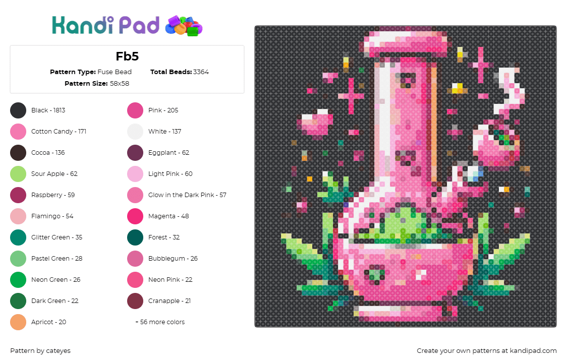 Fb5 Fuse Bead Pattern - Kandi Pad | Kandi Patterns, Fuse Bead Patterns ...